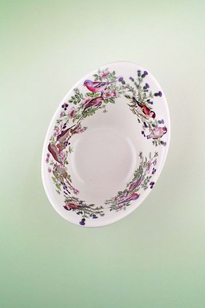 Bursa Porselen Dekor Birds Porcelain Salad/Fruit Bowl