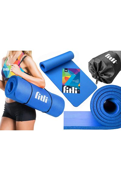 Fitli Yoga exercise mat, foam material, 183x61 cm, Blue