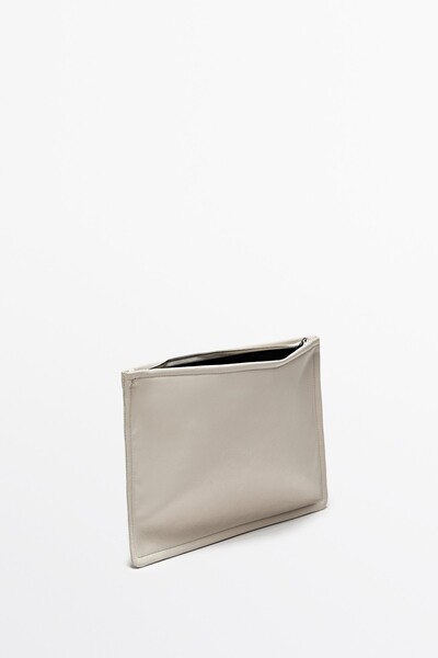 Massimo Dutti Düğümlü küçük napa deri çanta