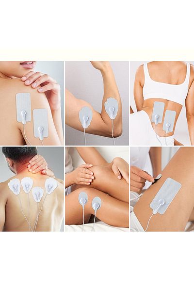 zenifique Set 24 Electrozi Cu Gel, Paduri Autoadezive, Fizioterapie, Reutilizabili, Zenifique, Alb