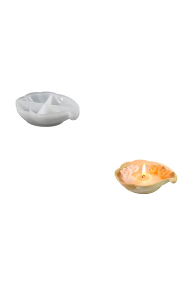 Genel Markalar Epoksi Deniz Kabuğu Tealight Mumluk Ev Dekorasyonu Silikon Ve ...
