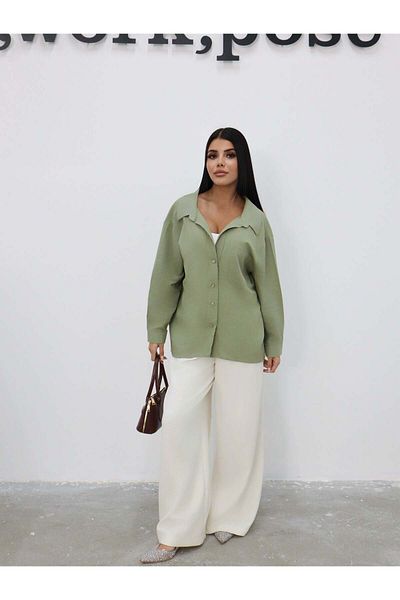 Hatun Atila Cămașă cu mânecă lungă 5191 kaki