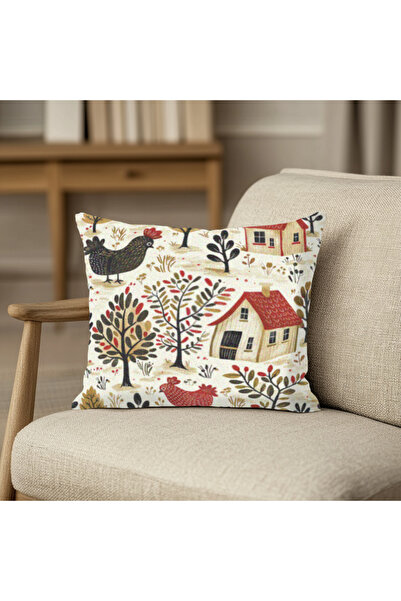 TURKISHRUG KINGDOM غطاء وسادة مربع الشكل بأشكال هندسية نابضة بالحياة