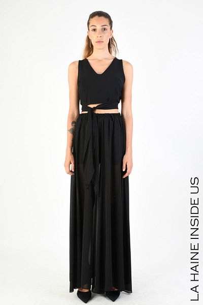 La Haine Inside Us Asymmetric Crop Top - - White, Xs