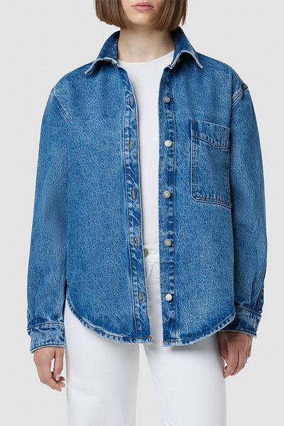 Hudson OVERSIZED BTN DOWN JACKET - HUDSON - BLUE, L