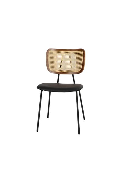 rexa Black leather chair 50-42-78 cm
