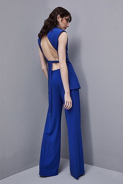 Patrizia Pepe BACKLESS VEST - PATRIZIA PEPE - ROYAL BLUE, 46