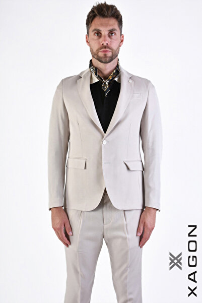 EXAGON Ελαστικό, λεπτό τζάκετ TENCEL - XAGON - μπεζ, 54