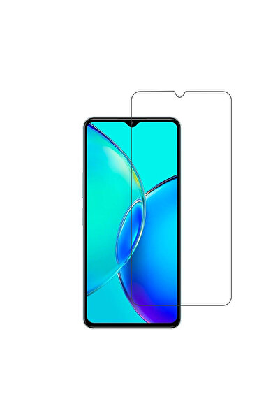Nettech Vivo Y17s Uyumlu Kılıf Dostu Cam Ekran Koruyucu (Şeffaf