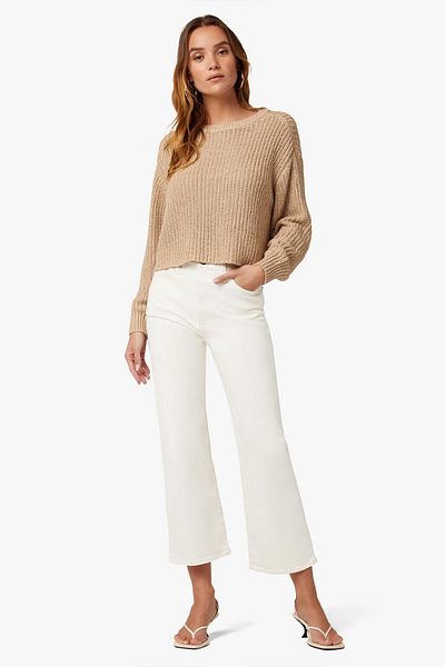 Joe's Jeans Blugi cu talie înaltă, crop cu picior larg, The Blake - - Crem, 26