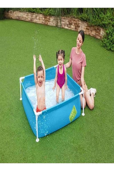 BESTWAY My First Frame Kid's Pool, Metal Frame, 122×122×30 cm - Model 56217