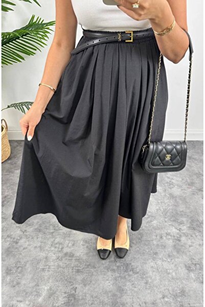 Fiori Flared Skirt with Elastic Waist