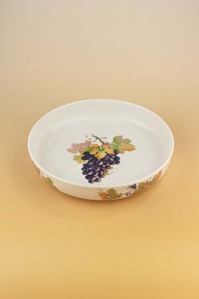 Bursa Porselen Dekor Grapes Oversized Porcelain Salad Bowl