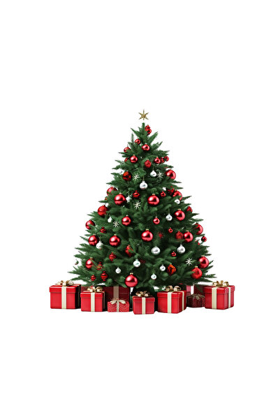 INOVATIX Set de 8 piese, autocolant brad de Crăciun cu globuri și stele, INOV...