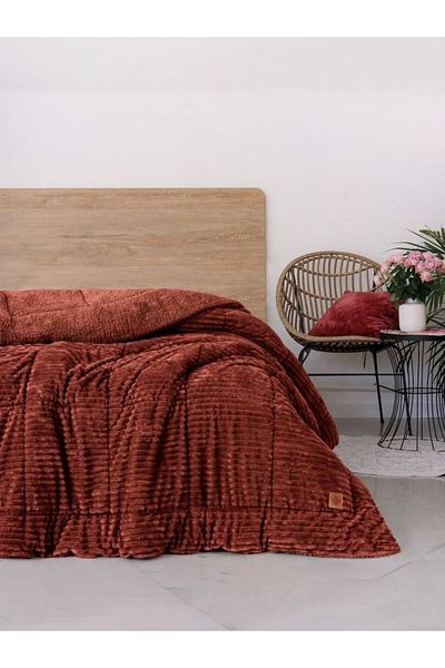 swilex * Box Wave Cinnamon Double Quilt
