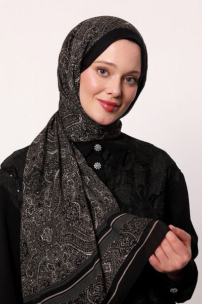 LuvenSara Patterned Silk Shawl