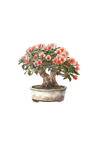 INOVATIX Set de 8 piese, Autocolant Bonsai Salomeea, INOVATIX®. 6 cm