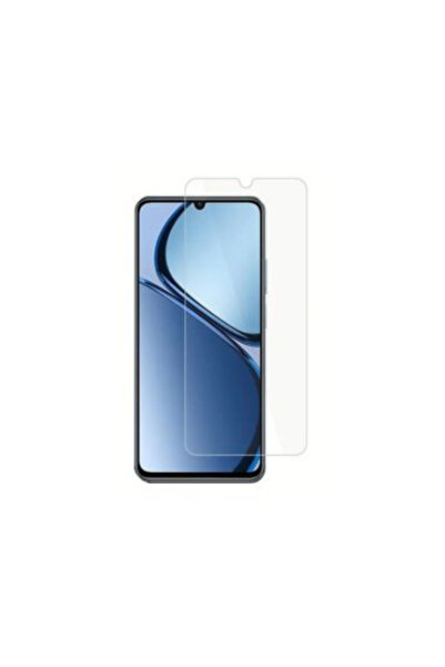 Nettech Realme C61 Uyumlu Kılıf Dostu Cam Ekran Koruyucu (Şeffaf) NT