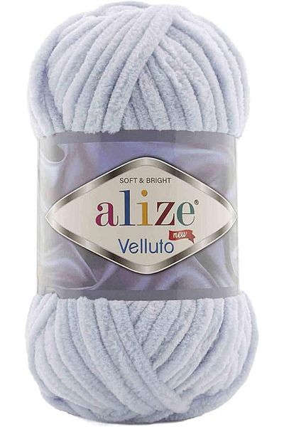 Alize Velluto Hand Knitting Yarn 1PC (Grey No. 416)