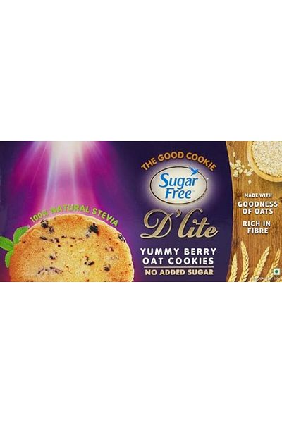 SUGAR FREE D'LITE Yummy Berry Oat Cookies 150g