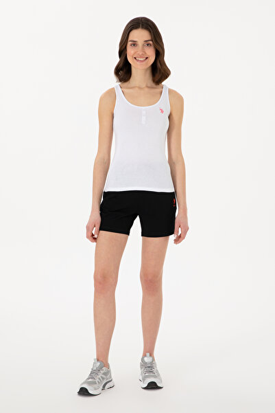 U.S. Polo Assn. Kadın Siyah Örme Şort 50300840-VR046