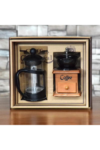 Generic Gift Box - Coffee Grinder & Coffee Maker - French Press