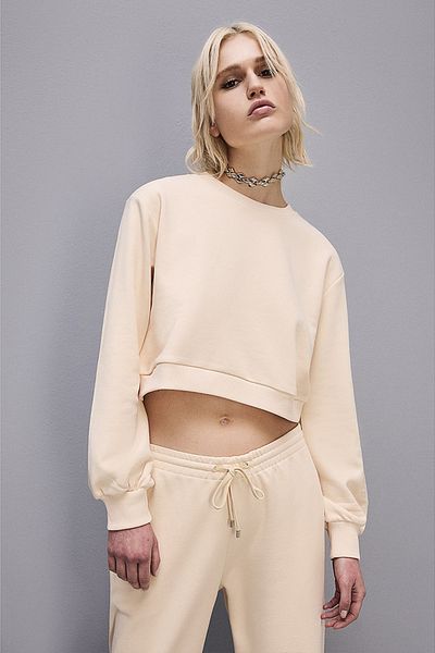 Patrizia Pepe Hanorac asimetric - - Crem, XS/s