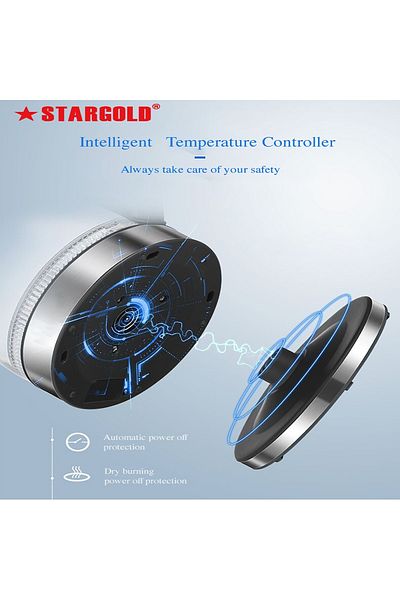 Generic Stargold 1.8l Electric Glass Kettle With Led Light Indicator, Fast Boil Technology And Auto Shut-off