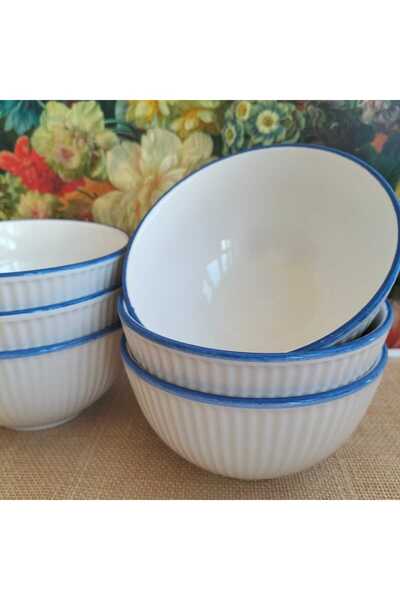 SERANO 6'lı Yuvarlak 12 Cm Çorba Kasesi Takımı Çerezlik Sosluk Reçellik Hediy...