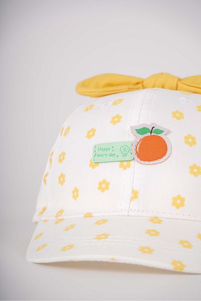 MİNİKO KİDS Kitty Baby Girl 1-3 Years Bow Model Flower Hat