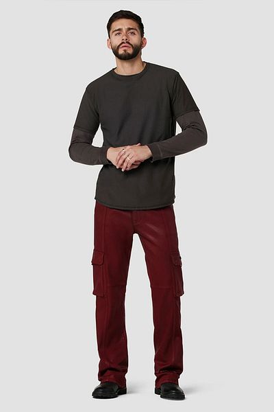 Hudson WALKER CARGO FLARE JEANS - HUDSON - RED, 33