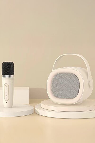 Miniso Mikrofon ve Kablosuz Hoparlör Set Model:A16 (Bej)