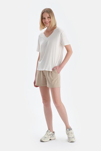 Dagi Stone Waist Drawstring Shorts