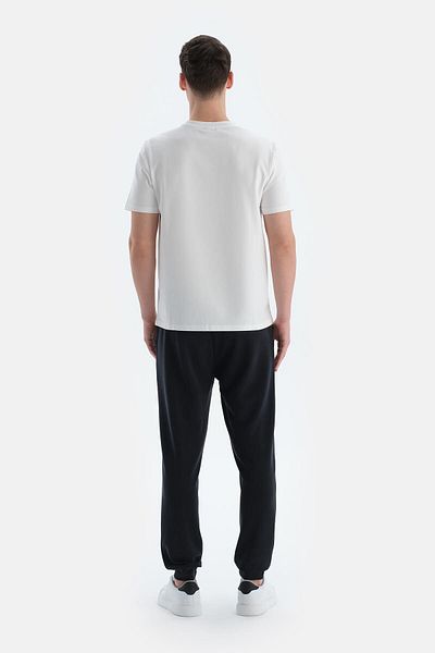 Dagi Μαύρο ανδρικό παντελόνι Modal Mixed Jogger