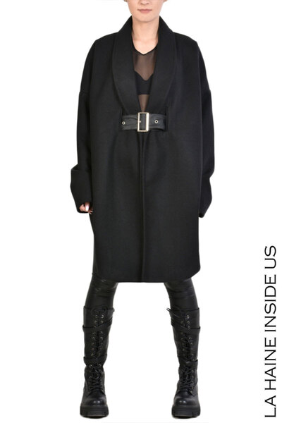 La Haine Inside Us PALTON OAKUMA OVERSIZE - LA HAINE INSIDE US - NEGRU, M/L