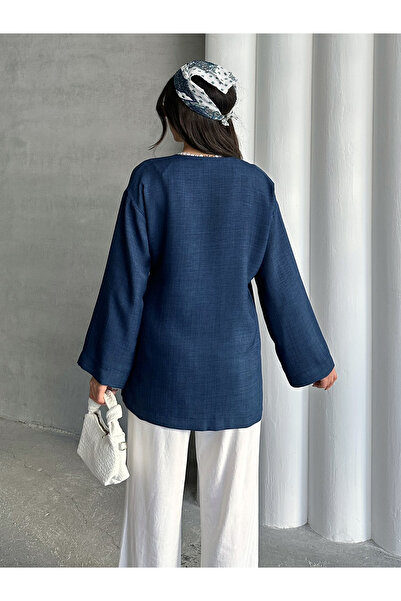 MD trend Women's V-Neck Tie-Up Kimono