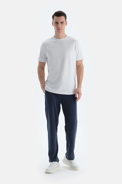 Dagi Ανδρικό παντελόνι με μπλέ Navy Blue Modal