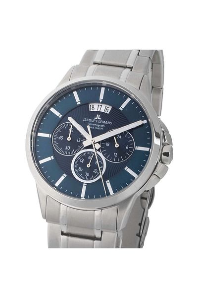 Jacques Lemans Mens Watch Jacques Lemans 1-1542I, Quartz, 42mm, 10ATM