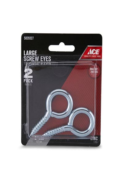 ACE Head Eye Screws (6.7 cm, Pack of 2)