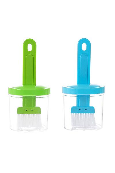 Limitless 2PC Barbecue Silicone Oil Brush With Oil Bottle