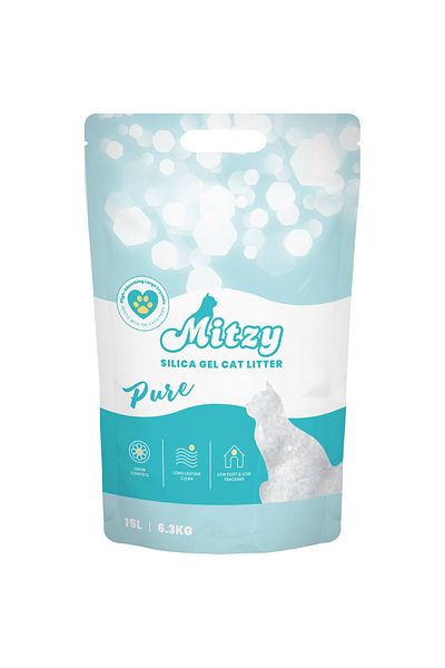 Mitzy Mitzy Silicat Pure cat litter, 15 L - Premium hygienic solution