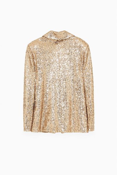 Patrizia Pepe SEQUIN JACKET - PATRIZIA PEPE - GOLD, M