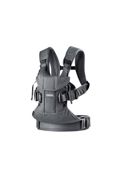BabyBjörn BabyBjorn - One Anatomical Baby Carrier, 0-15 kg, birth-3 years, with multiple positions, Anthracite Mesh
