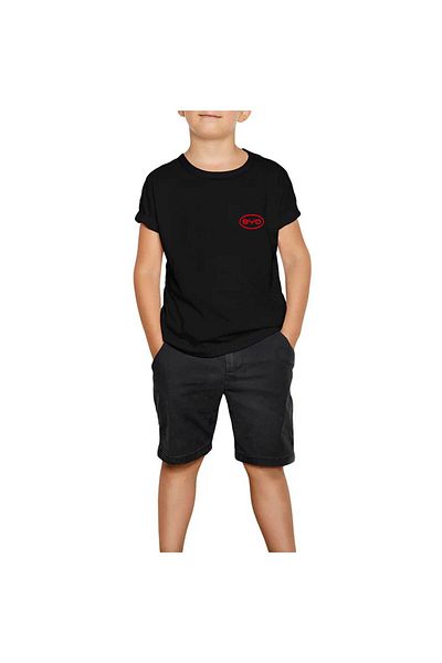 Z zepplin Tricou negru pentru copii cu logo BYD