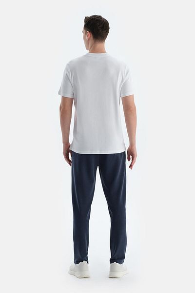 Dagi Ανδρικό παντελόνι με μπλέ Navy Blue Modal