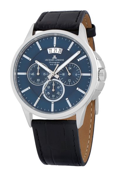 Jacques Lemans Mens Watch Jacques Lemans 1-1542G, Quartz, 42mm, 10ATM