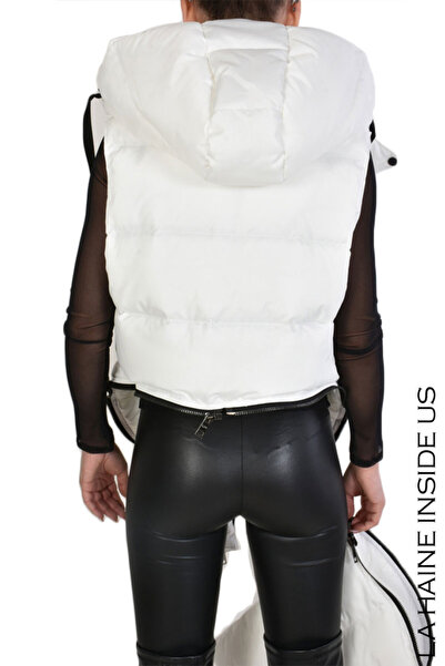 La Haine Inside Us WOMEN'S ASYMMETRIC TEETSI VEST - - WHITE, XL