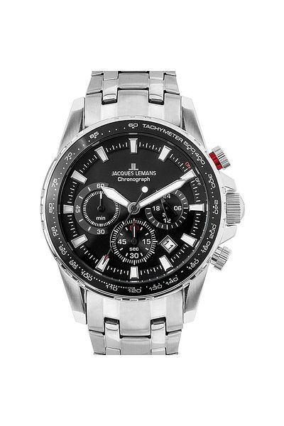 Jacques Lemans Ανδρικό Ρολόι Jacques Lemans 1-2099D, Quartz, 42mm, 10ATM
