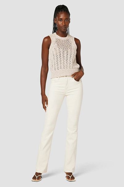 Hudson TOP CREW NECK V STITCH SWEATER - HUDSON - LILA, S