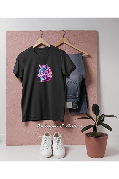 bahriyeli.jpeg تي شيرت للجنسين بتصميم وحش نيون كبير الحجم